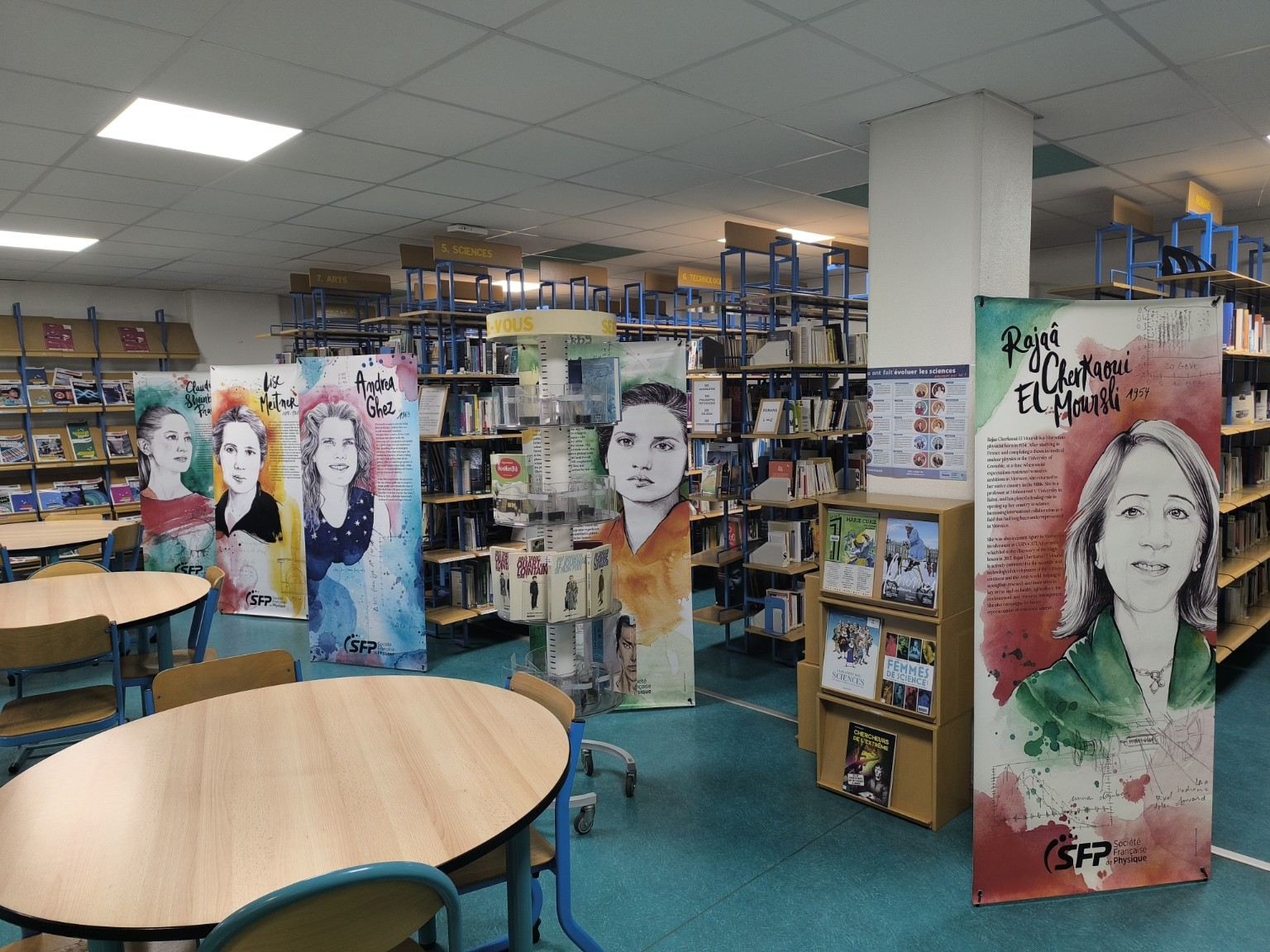 Exposition Femmes Physiciennes au CDI du lycée Saint Louis